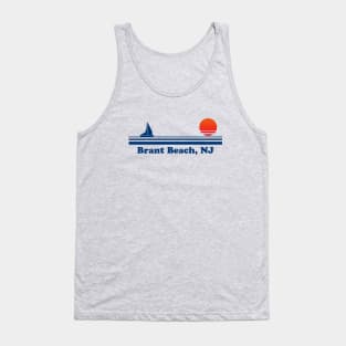 Brant Beach, NJ - Sailboat Sunrise Tank Top